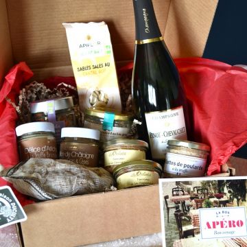 CHAMPAGNE DELUXE HORS D'OEUVRES GIFT BOX
