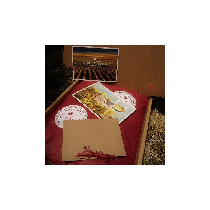 Caja regalo Vinos Franceses Burbujas Blanco y Tinto por La Gourmet Box