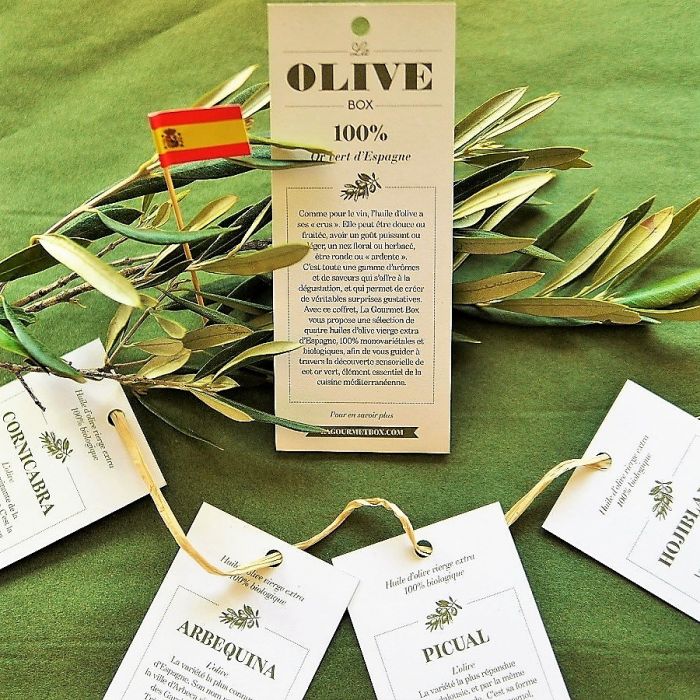  Coffret Cadeau dégustation huiles d'Olive BOX