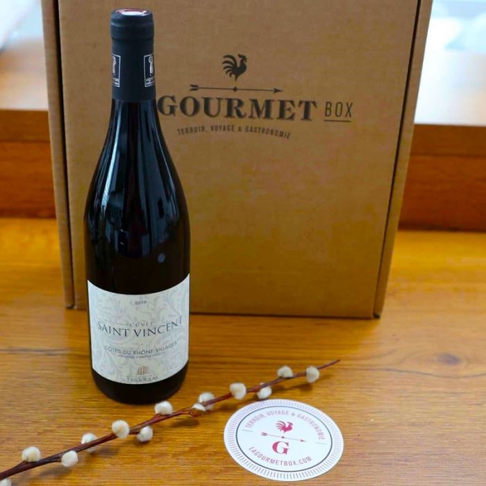Gourmet-BIO-Vegetarier-geschenkbox mit Rotwein von La Gourmet Box 