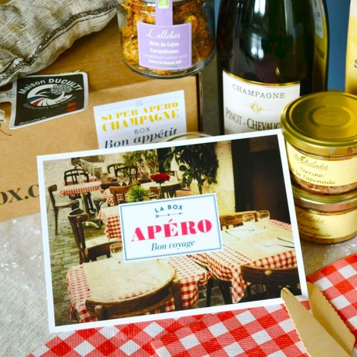 Caja Gourmet Super Aperitivos con Champagne