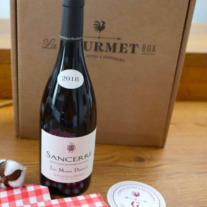 Cesta Gourmet francesa Super Aperitivos con vino blanco Grand Cru