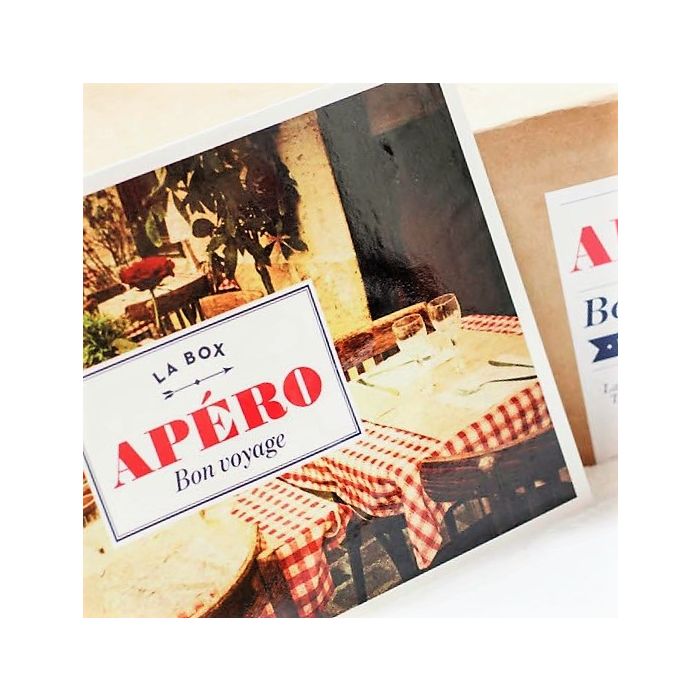 Caja Gourmet Francesa Super Aperitivos con vino tinto