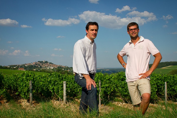 Sancerre Blanc cuvee les Monts Damnés Bailly Reverdy wine gift box